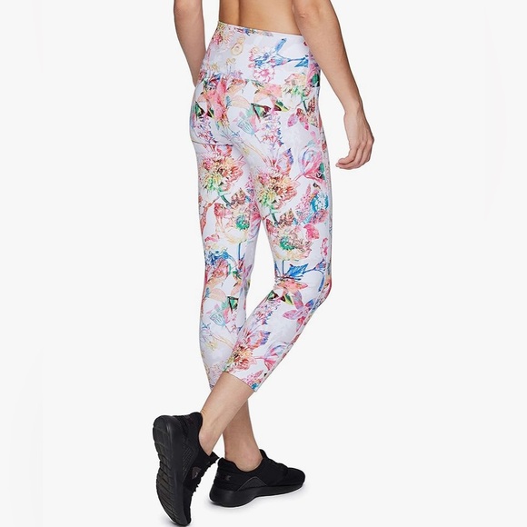 RBX Women's Floral Cropped Leggings - Multicolor - Picture 9 of 14